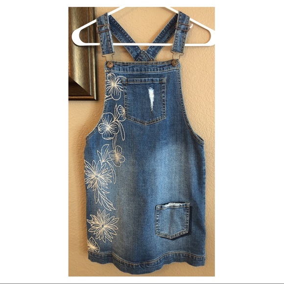 Adorable Lucky Brand Overall Dress NWOT - Picture 1 of 4